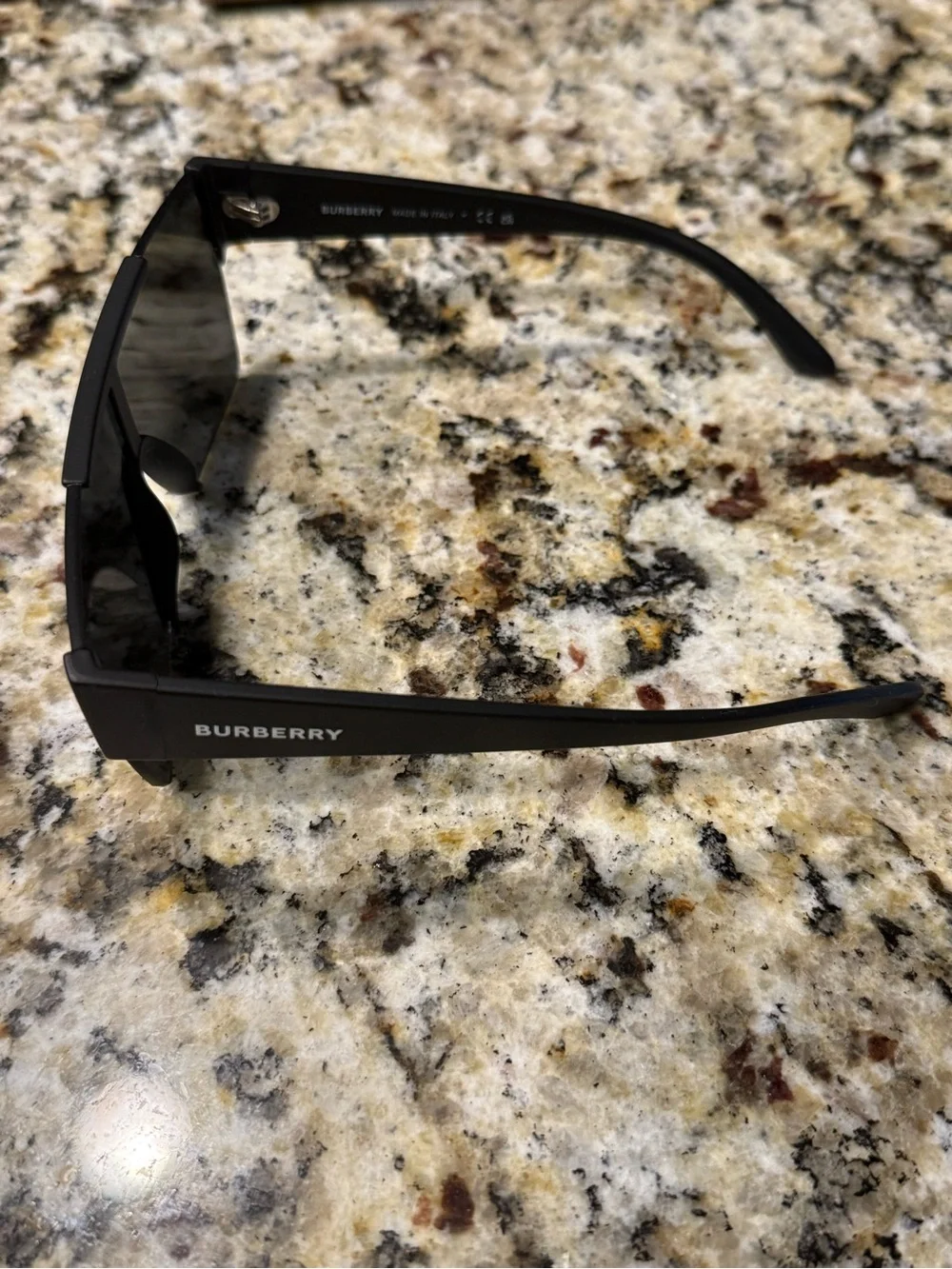 Burberry Black Shield Sunglasses with Tan Case